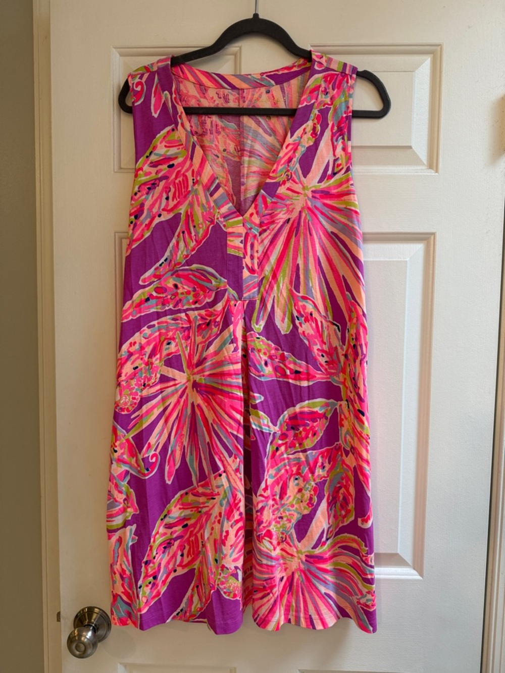Lilly Pulitzer Multicolor Pink & Purple Floral Print Dress